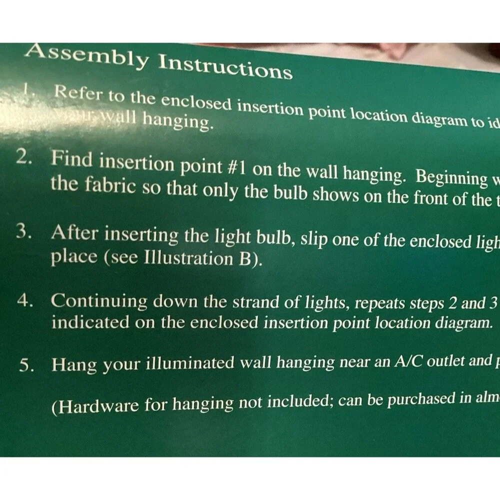 Snowman Wall Hanging Tapestry With Lights Manual Woodworkers & Weavers 26